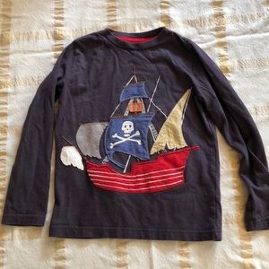 Mini boden pirate ship shirt